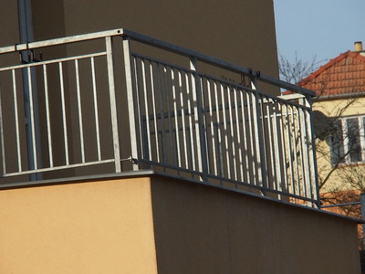 Jeklové balkonové zábradlí
